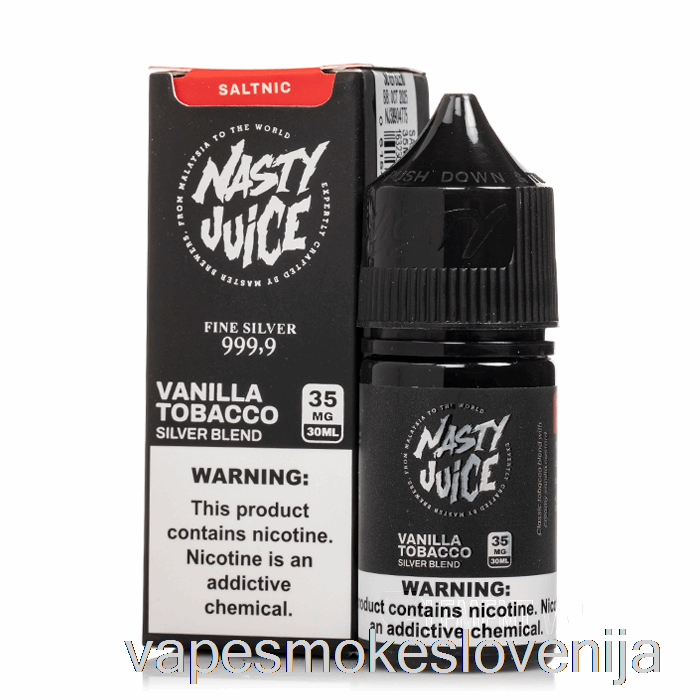 Vape Za Enkratno Uporabo Srebrna Mešanica - Gnusna Sol - 30 Ml 50 Mg